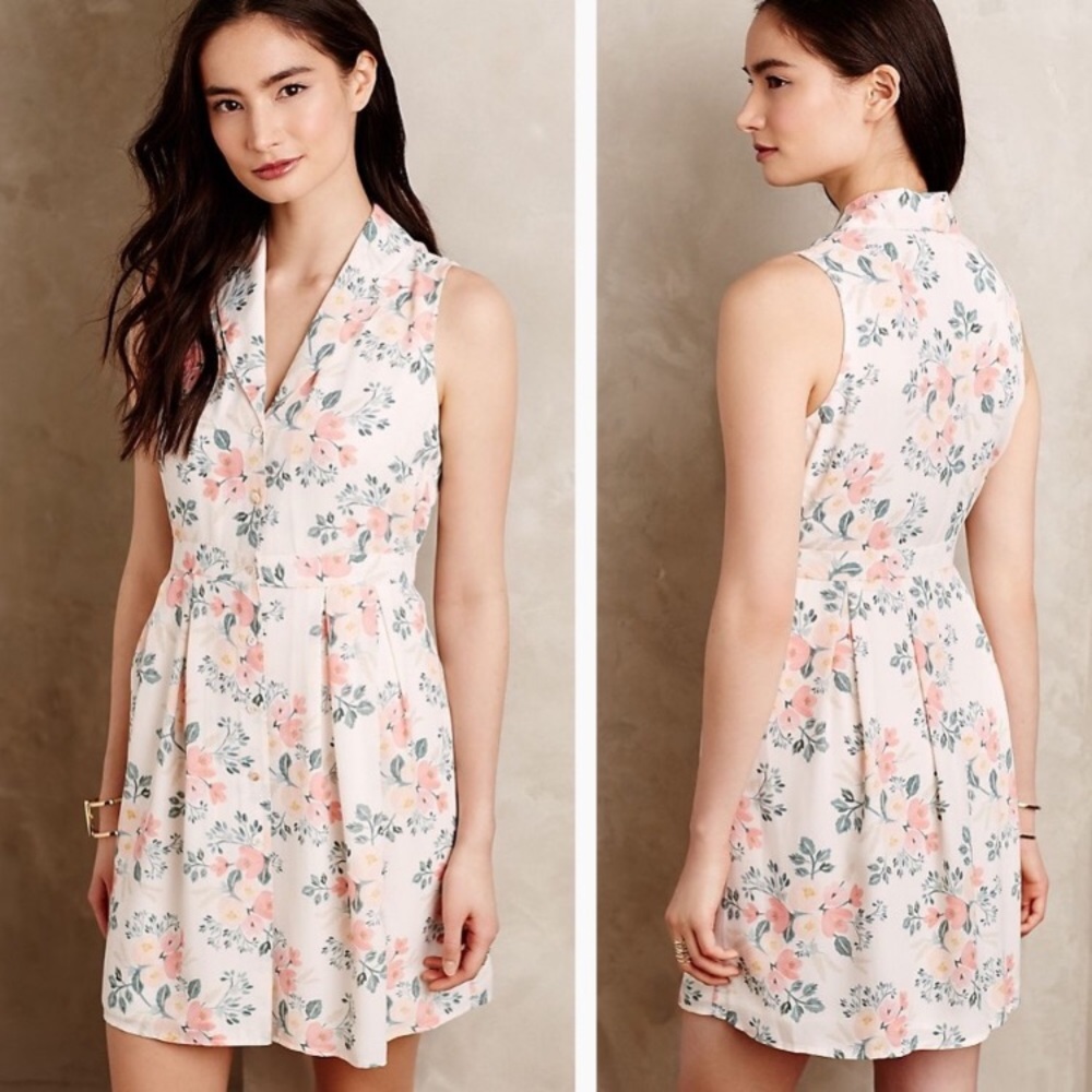 Rifle Paper Co X Paper Crown Floral Shirtdress XS